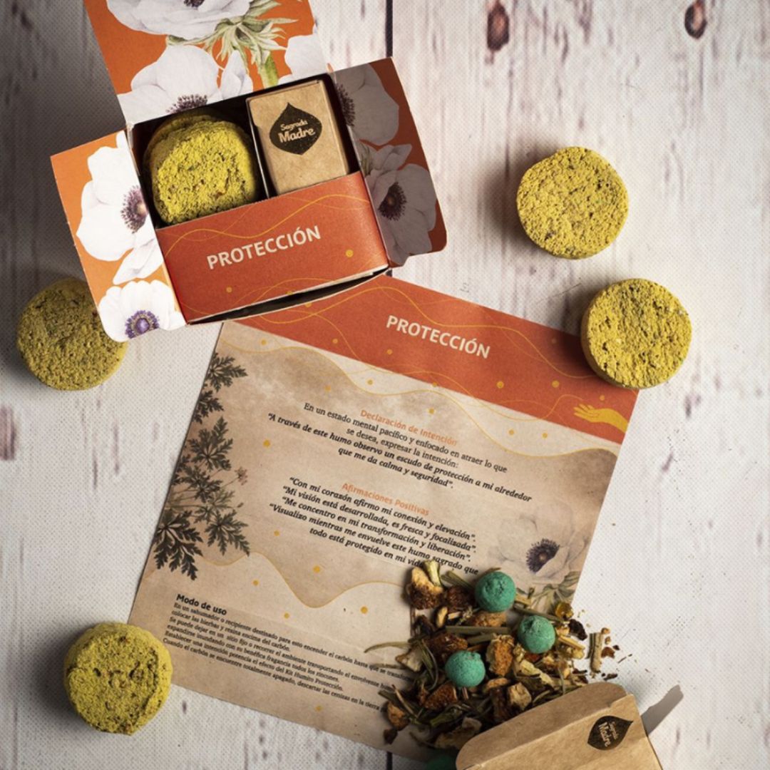Kit humito incenso small smudge - Protection (Sagrada Madre)