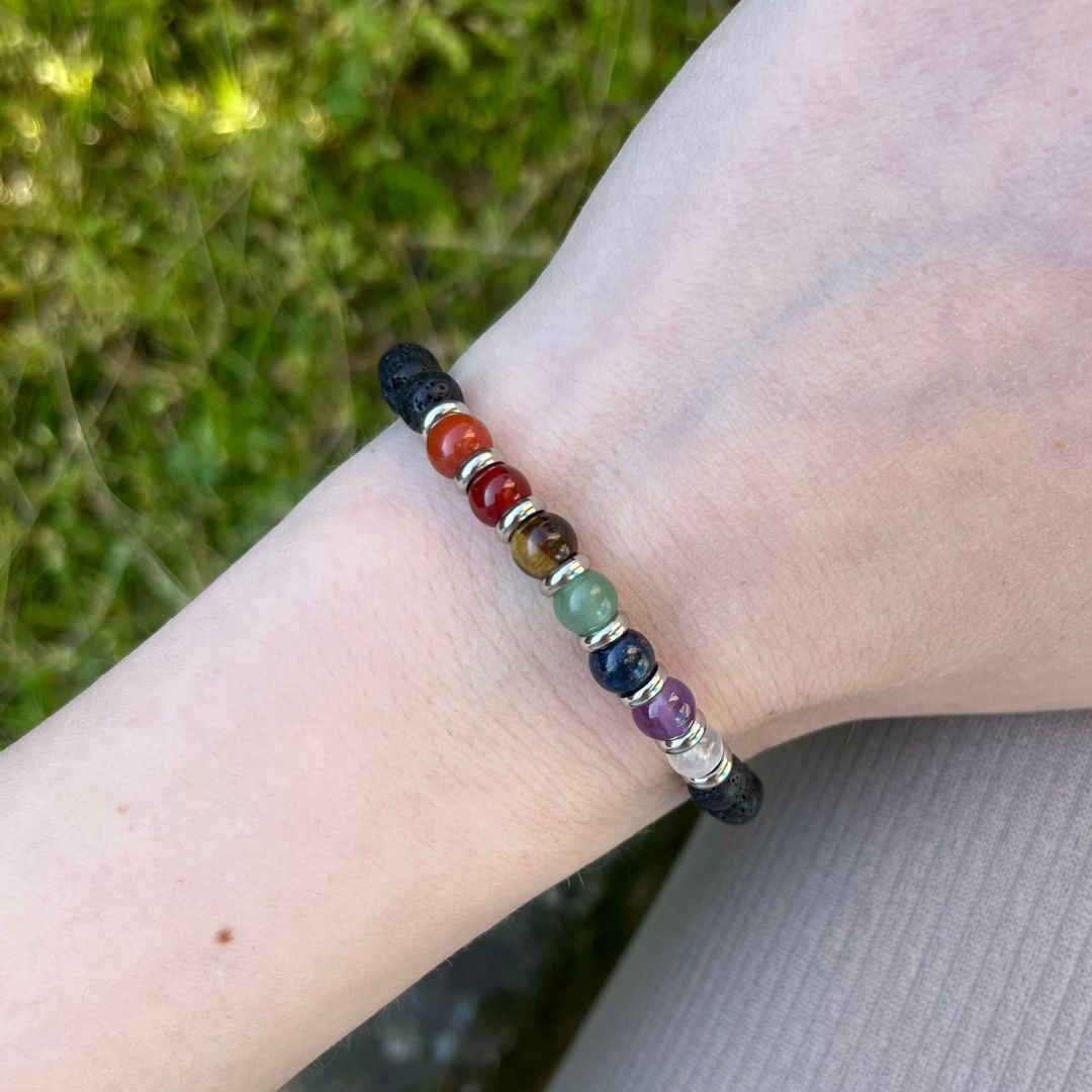 Bracciale Lava Saturno 7 Chakra