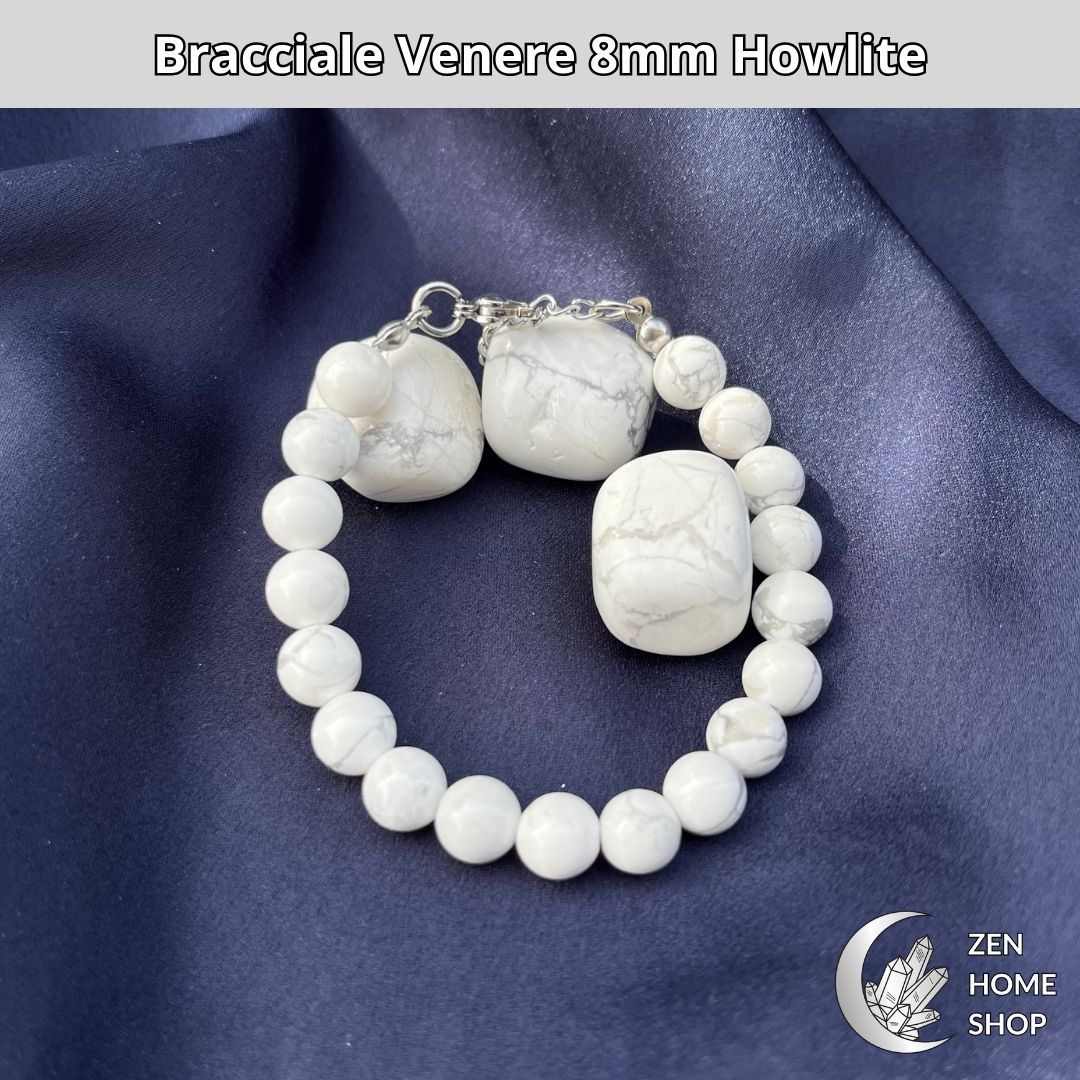 Bracciale Venere Howlite da 8mm