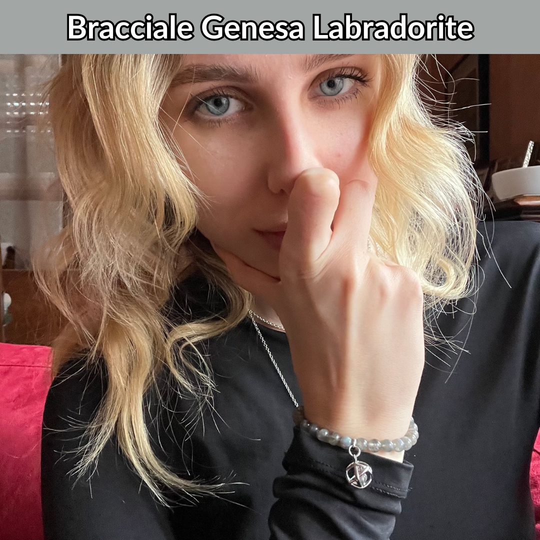 Bracciale Pietra Naturale & Charm Genesina Labradorite