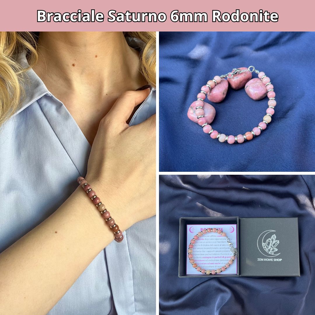 Set 10 Bracciali Saturno Pietre Naturali