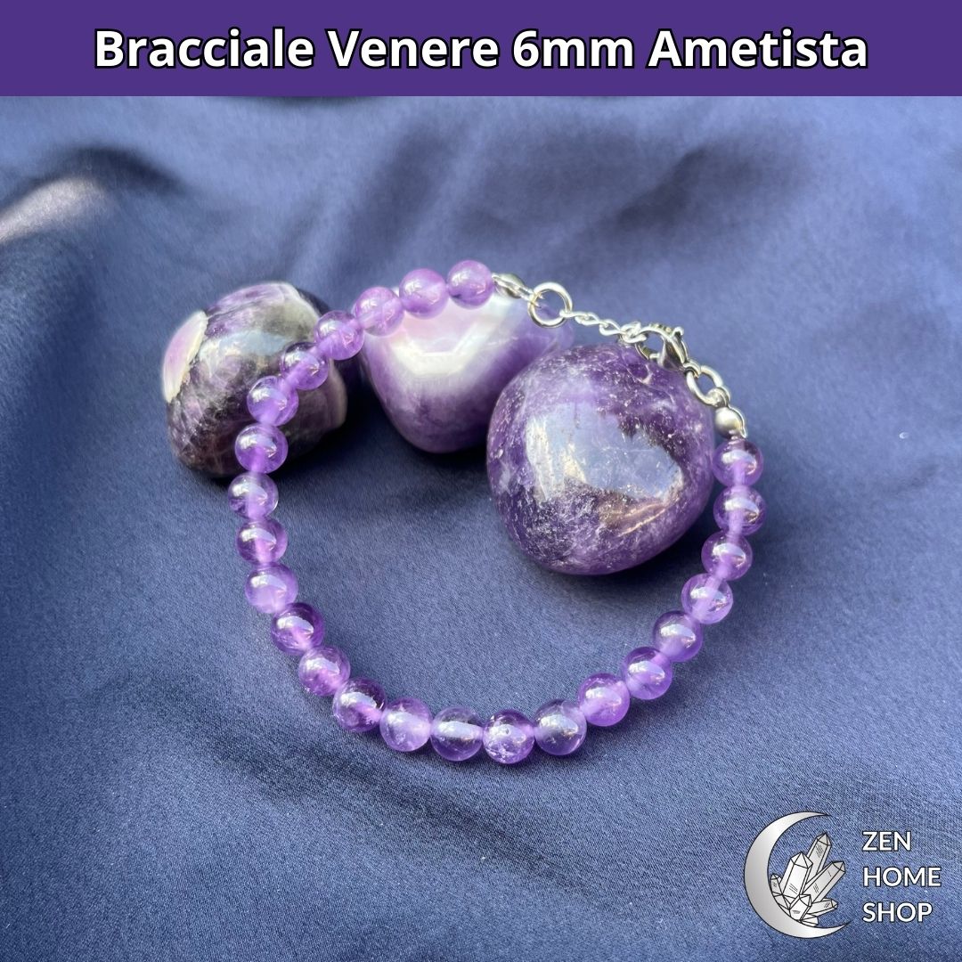 Bracciale Venere Ametista da 6 mm