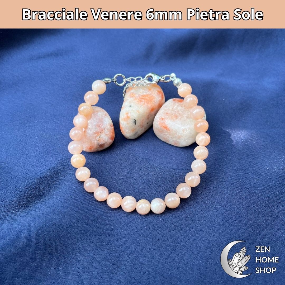Bracciale Venere Pietra Sole da 6 mm