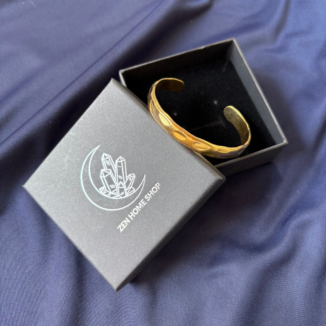 Bracciale Rigido Wave Oro in Acciaio Inossidabile – Effetto Premium