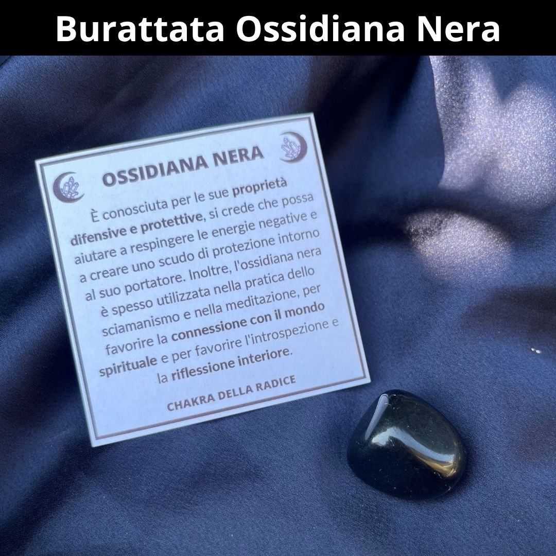 Burattate Ossidiana Nera 2-2.5cm