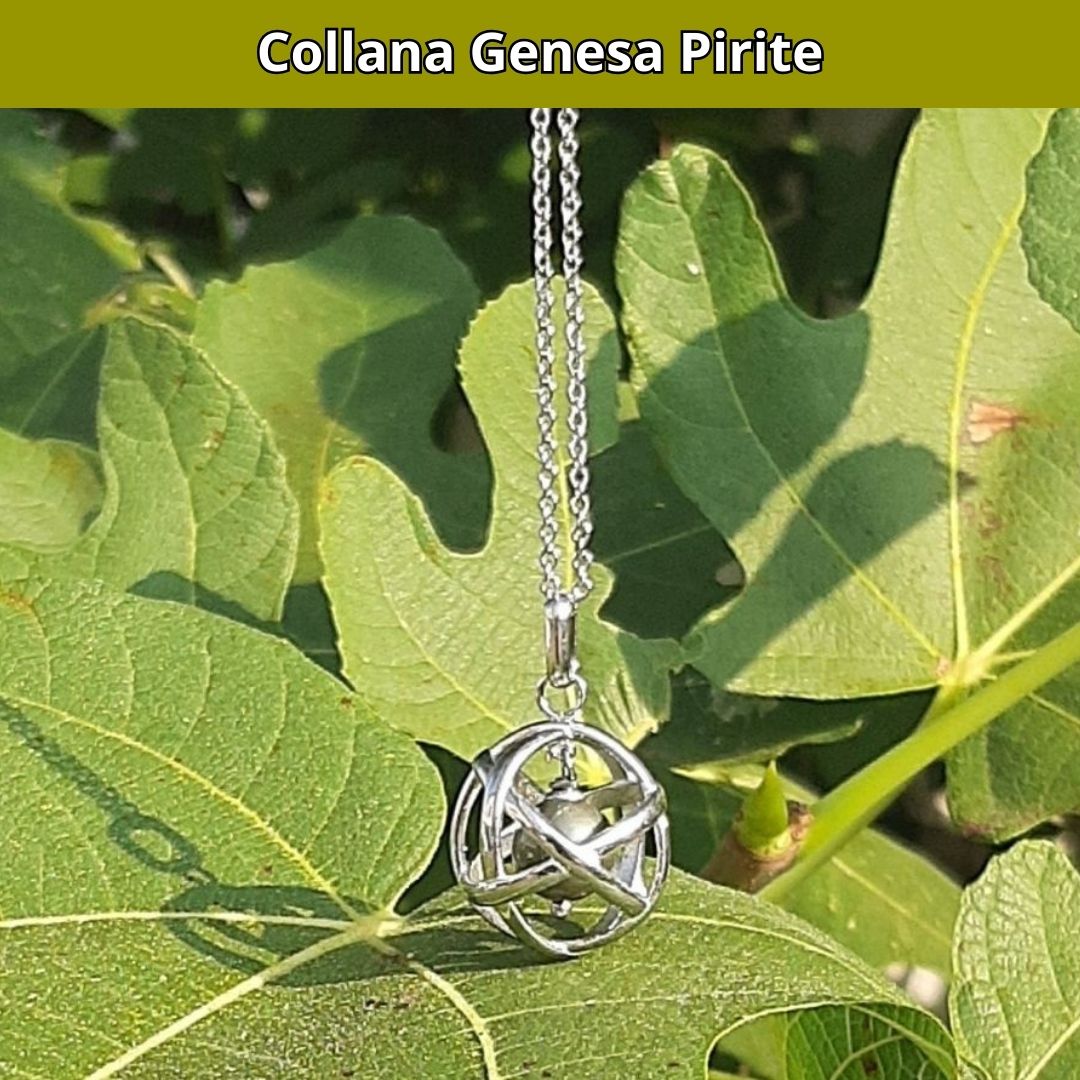 Collana Regolabile Genesa Pirite (Acciaio Inox)