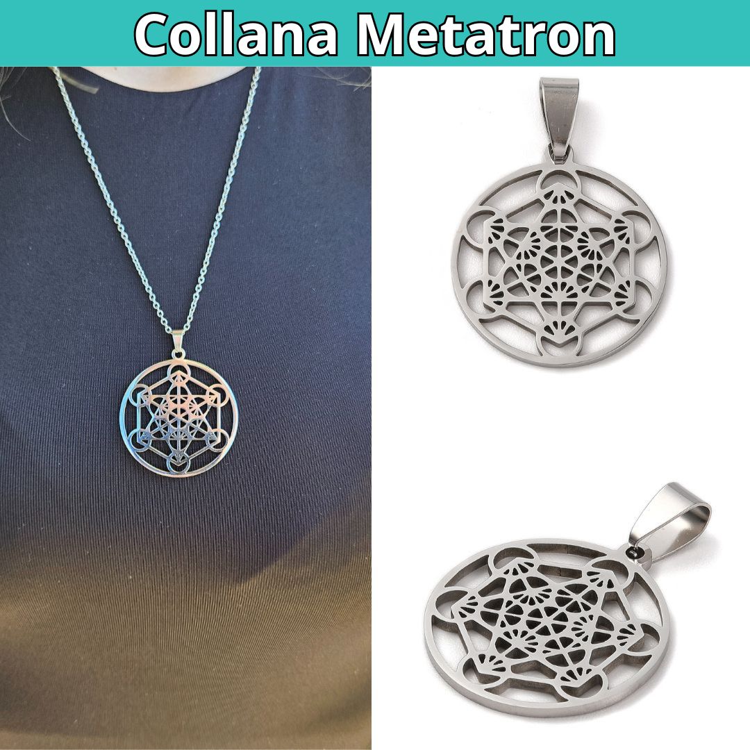 Collana Regolabile Metatron grande 3,7 cm (acciaio inox)