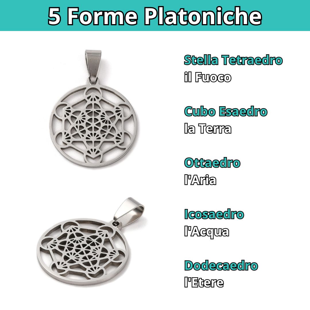 Collana Regolabile Metatron grande 3,7 cm (acciaio inox)
