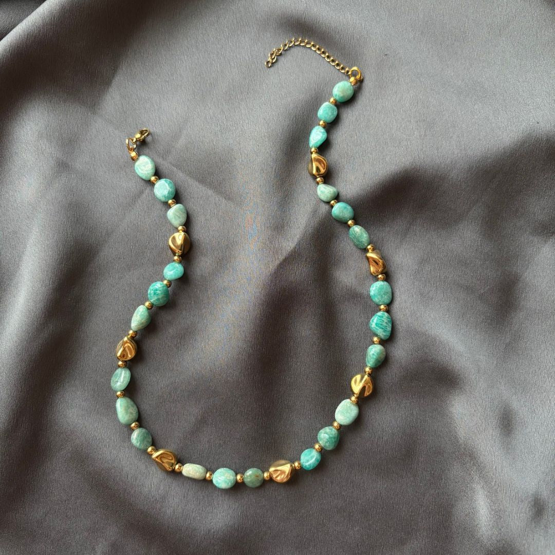 Collana Luce Pietra Naturale Amazzonite