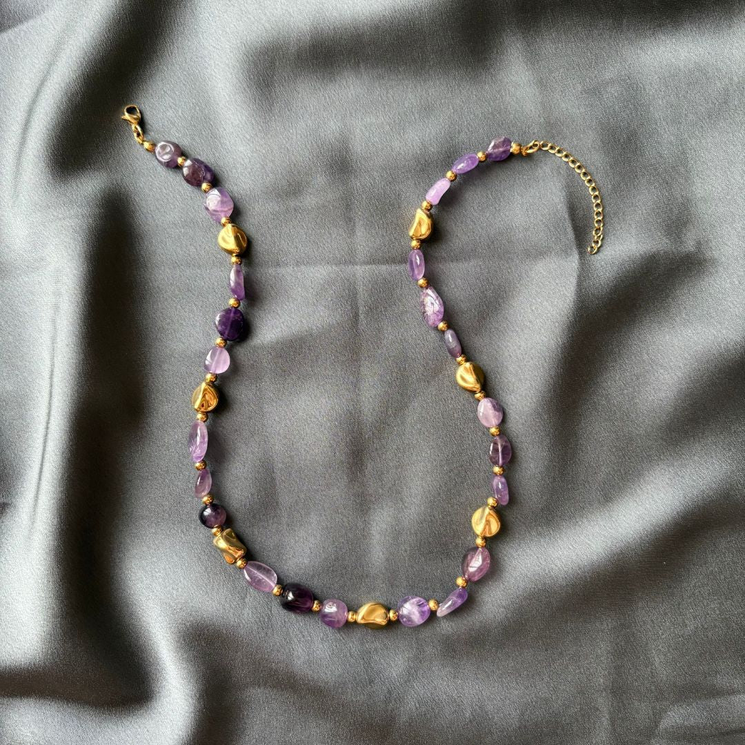 Collana Luce Pietra Naturale Ametista