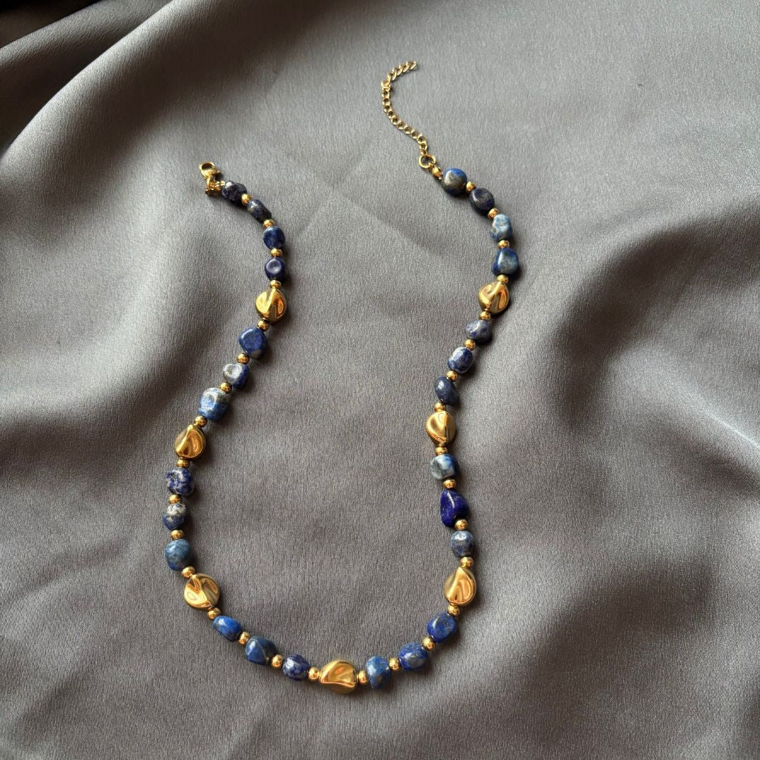 Collana Luce Pietra Naturale Lapislazzuli