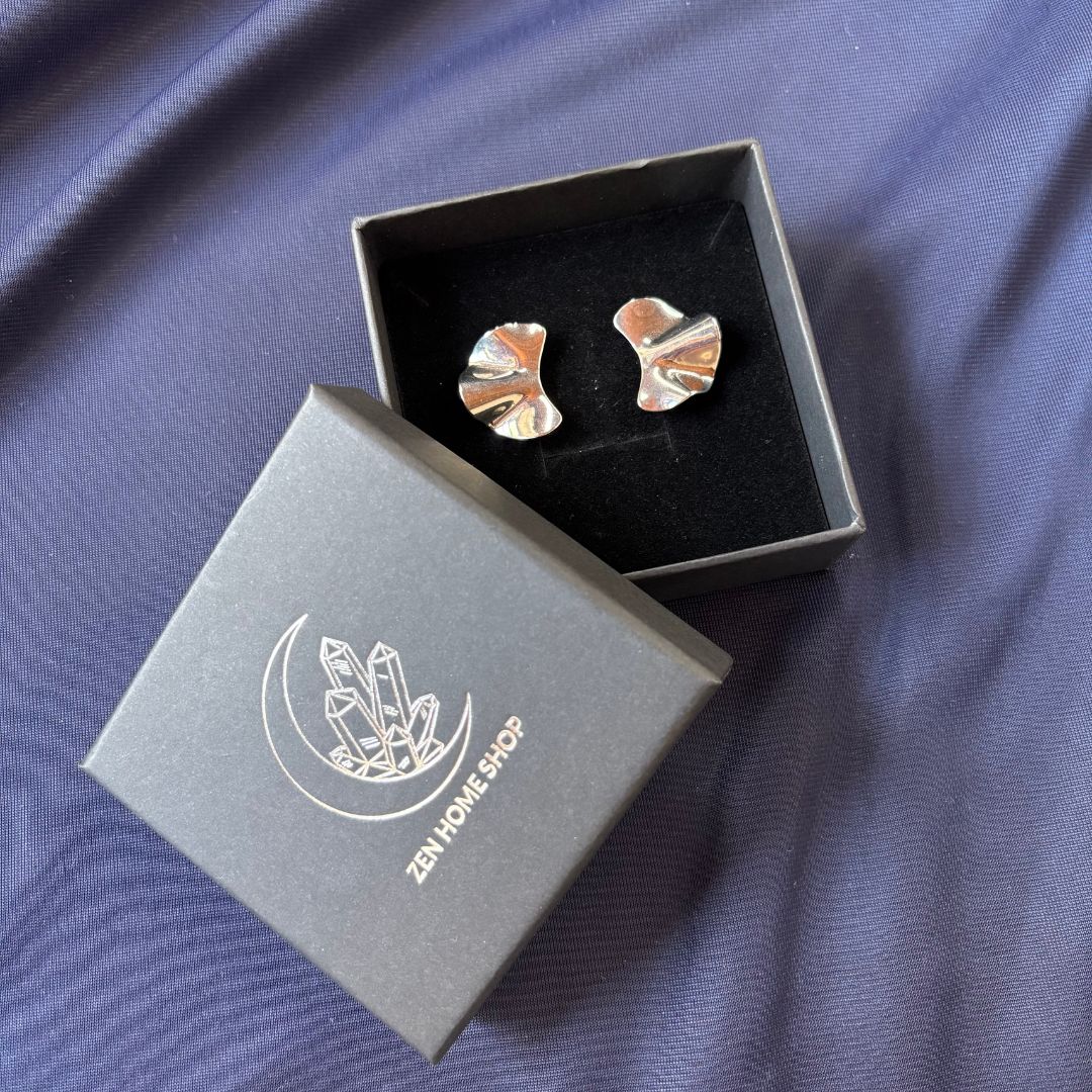 Orecchini Fold argento in Acciaio Inossidabile