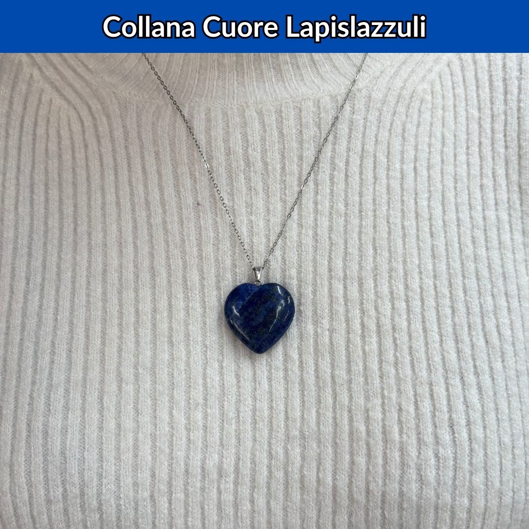 Collana Cuore Lapislazzuli