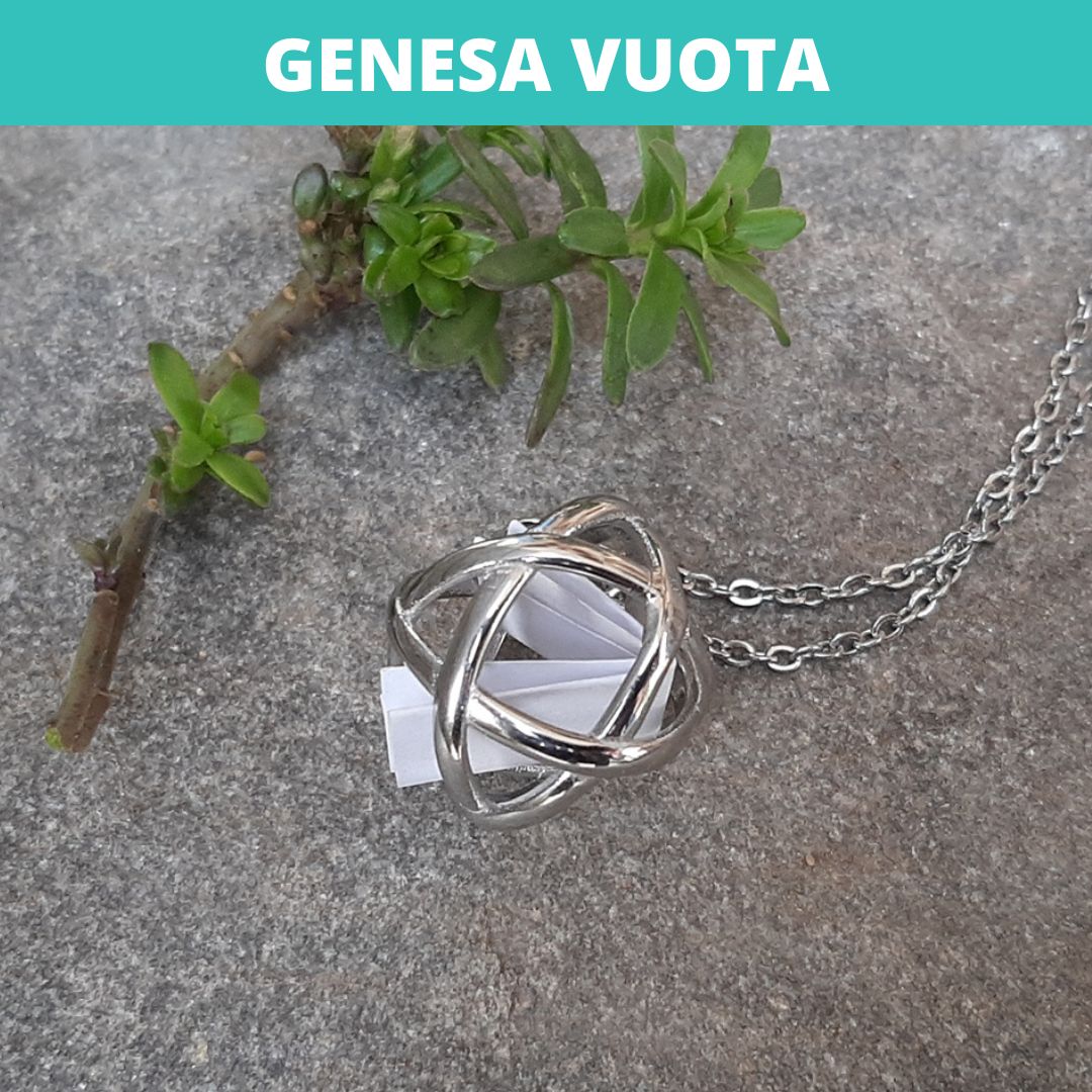 Collana Regolabile Genesa Vuota (Acciaio Inox)