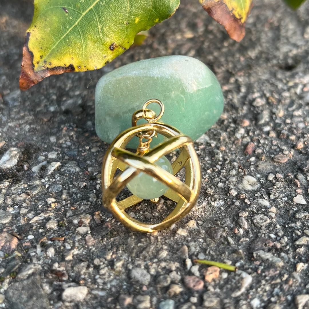 Collana Genesa Avventurina – Acciaio Oro