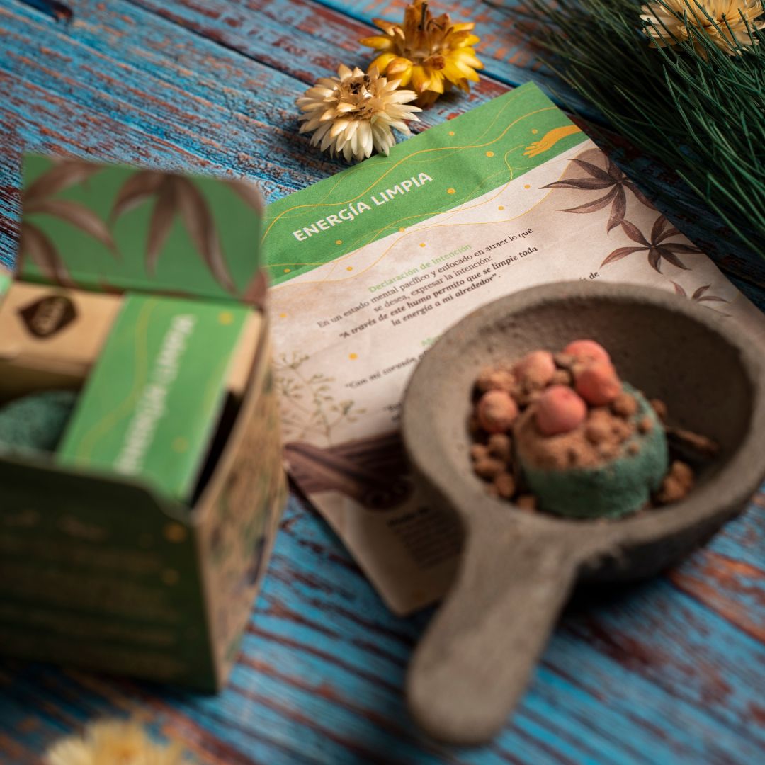 Kit humito incenso small smudge - Energia Limpia (Sagrada Madre)
