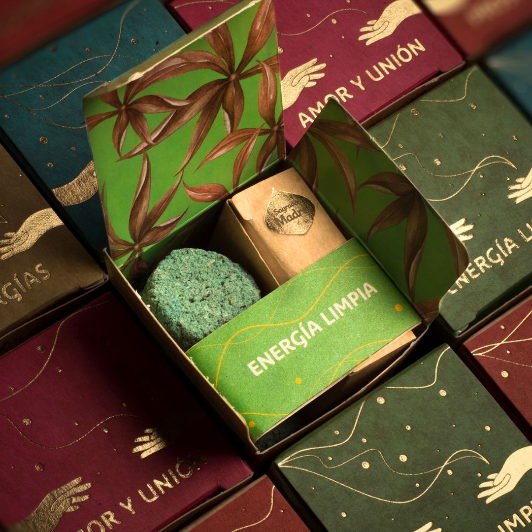 Kit humito incenso small smudge - Energia Limpia (Sagrada Madre)