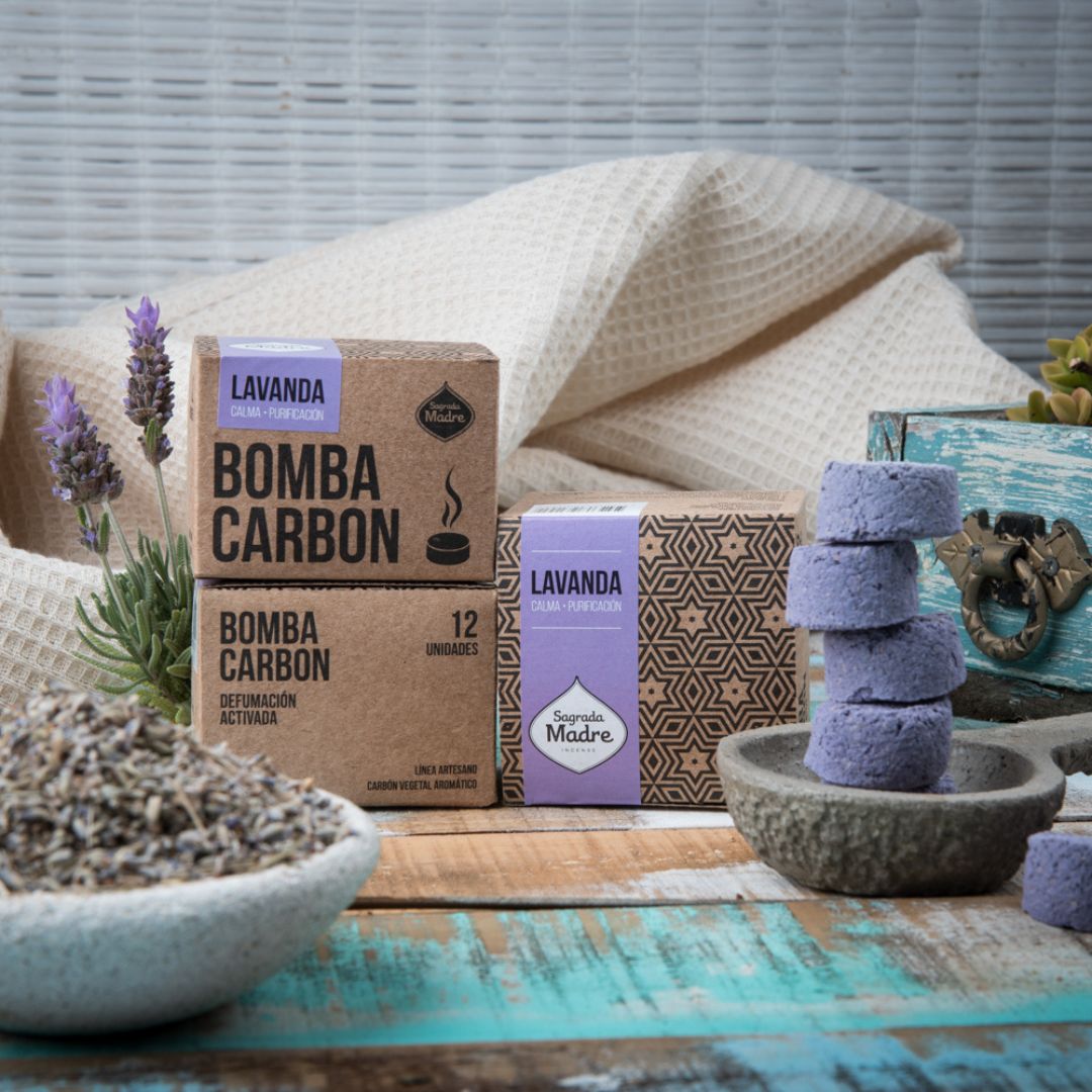 Linea Bomba Carbon x 12 - Lavanda (Sagrada Madre)