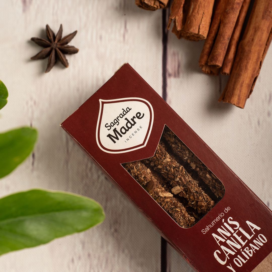 Linea Herbal - Canela -Anis - Frankincense 9pz (Sagrada Madre)