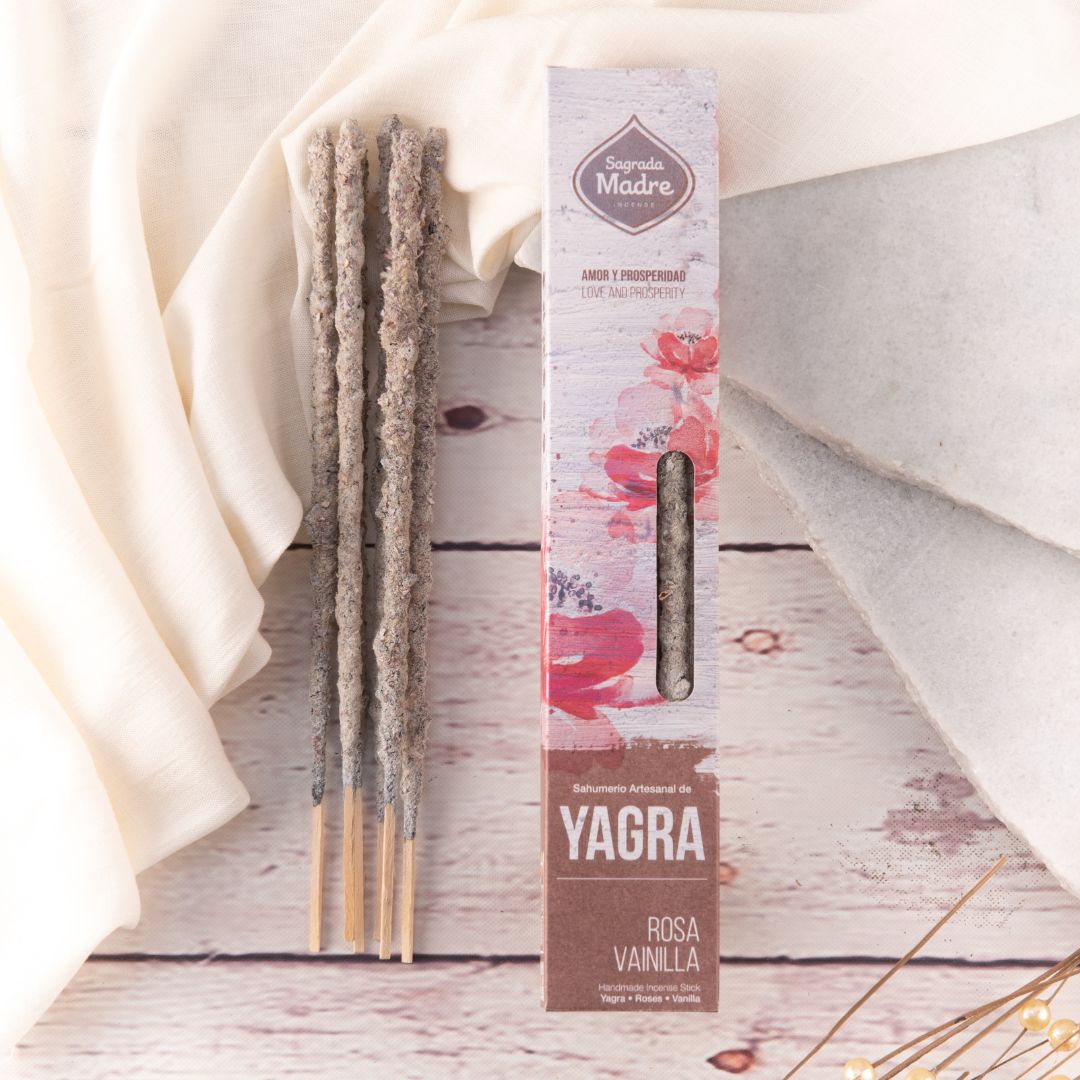 Linea Incenso Yagra - Rosa e Vaniglia (Sagrada Madre)