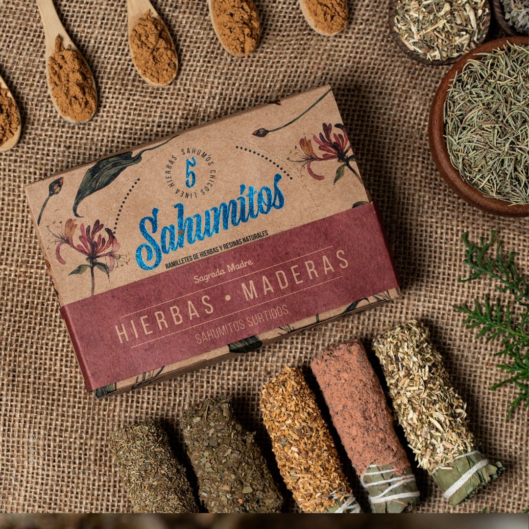 Linea Sahumitos Small Smudge x5 Herbs and Woods/Maderas