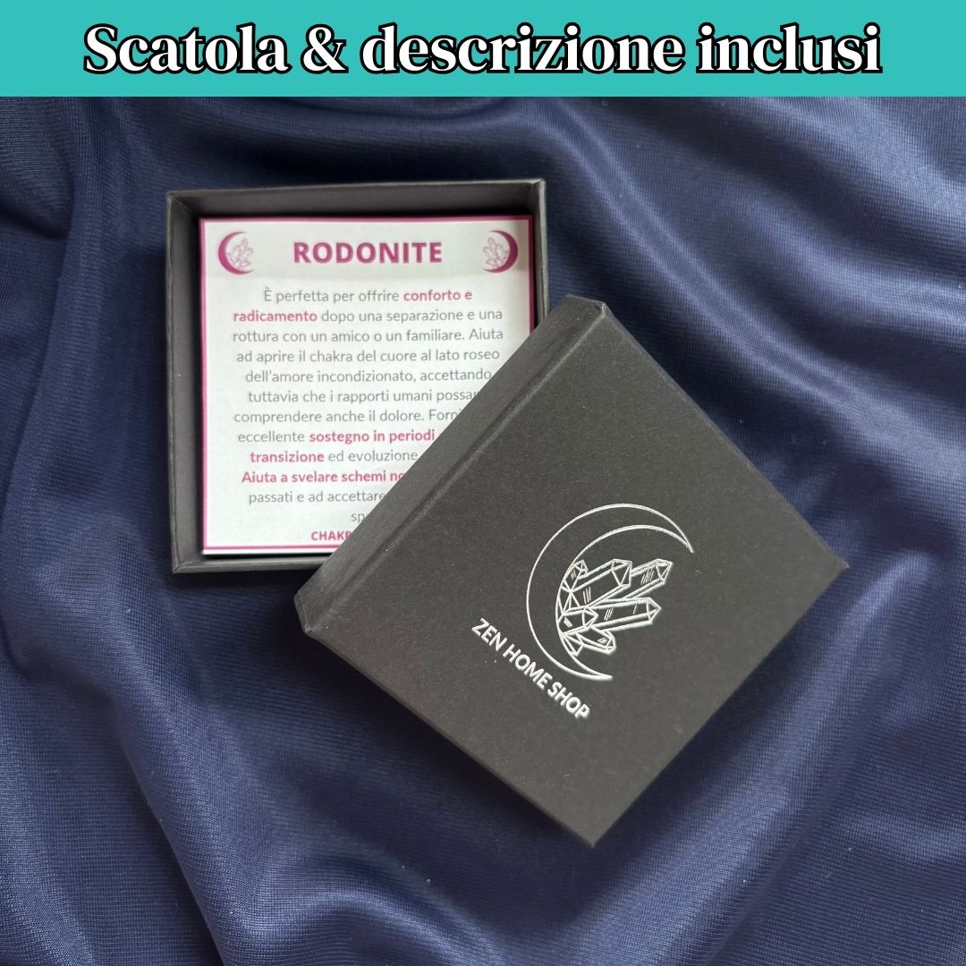 Bracciale Saturno Rodonite da 6 mm