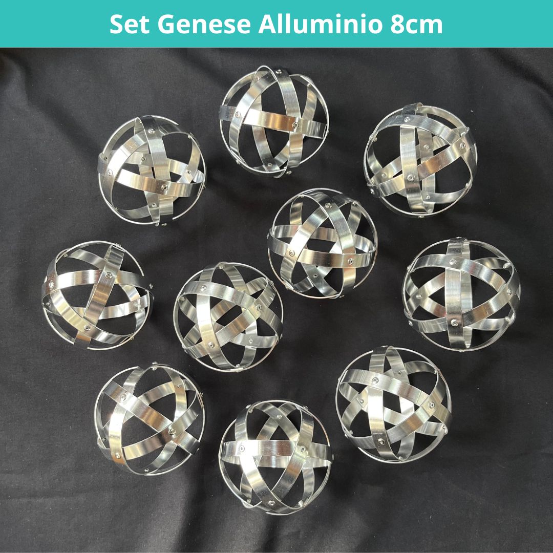 Set 10 Genesa Alluminio 8cm