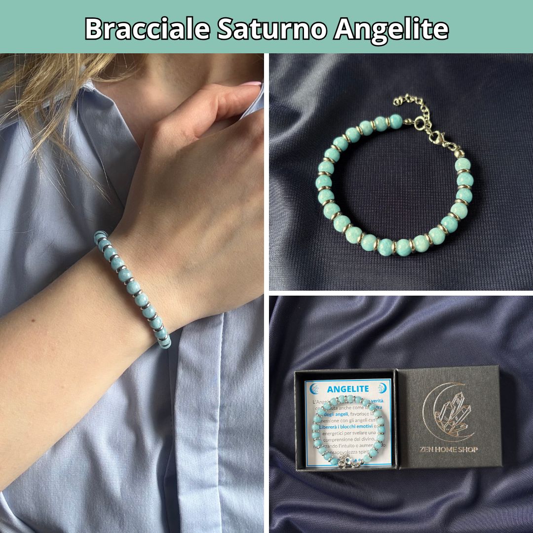 Set 10 Bracciali Saturno Pietre Naturali