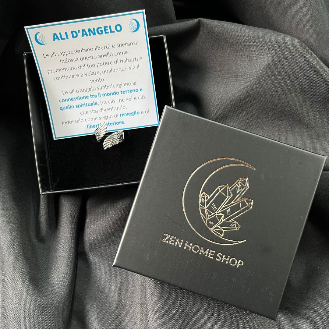 Anello Ali d’Angelo – Acciaio Inox Regolabile