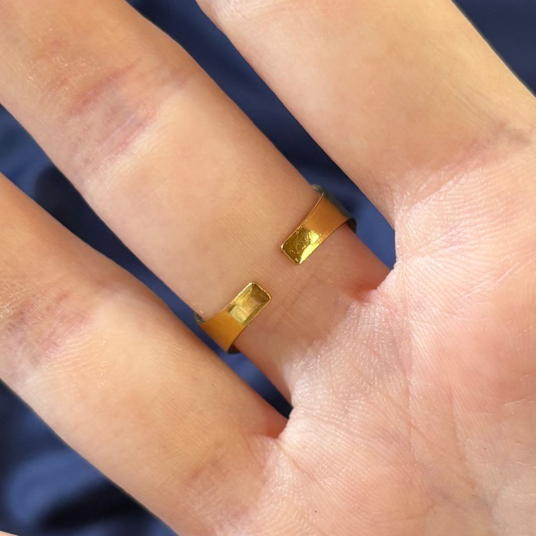 ✨ Anello Regolabile Albero della Vita Oro in Acciaio Inossidabile