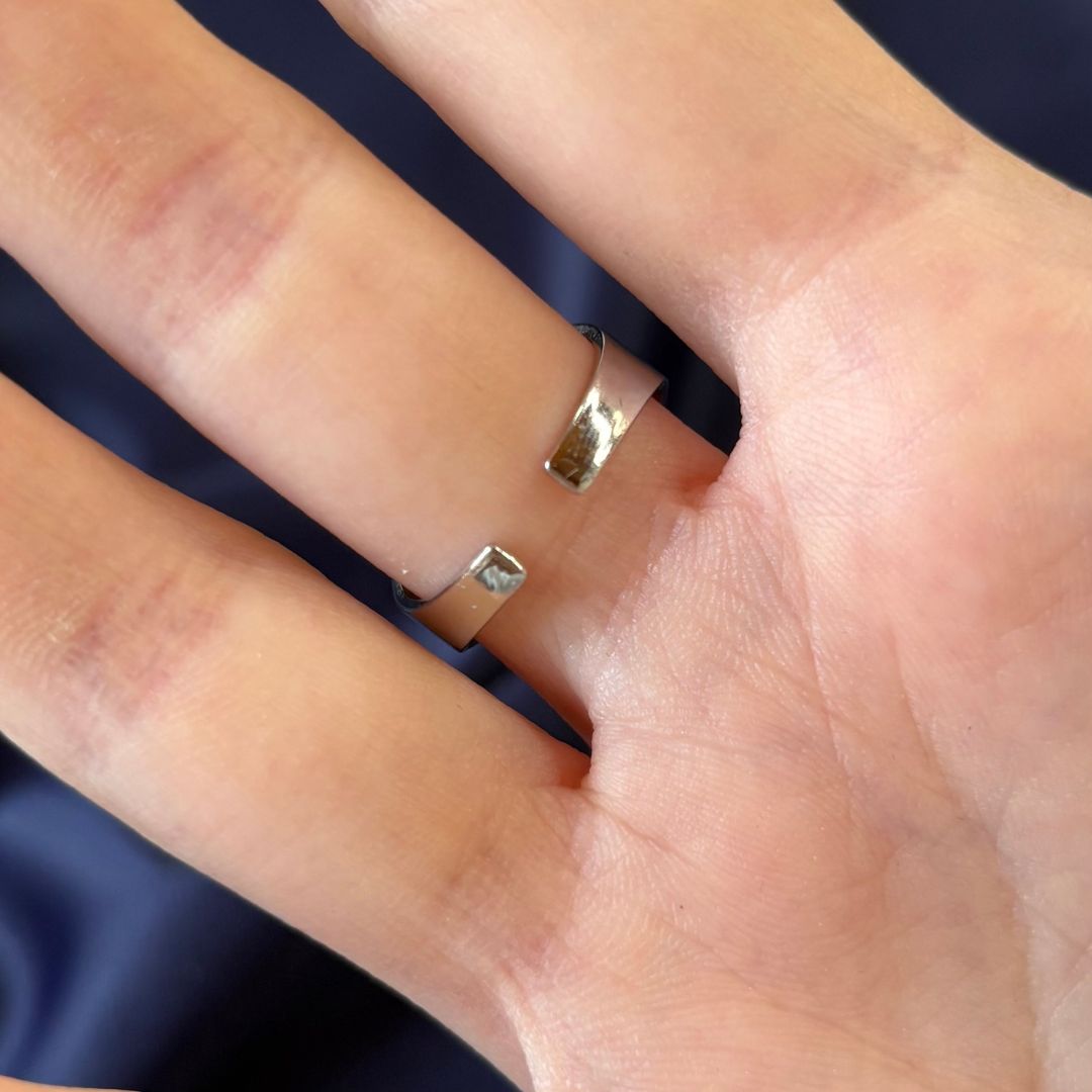 ✨ Anello Regolabile Albero della Vita Argento in Acciaio Inossidabile