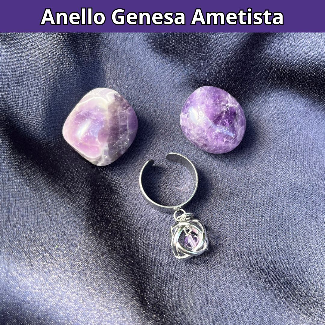 Anello ciondolo Genesa Ametista
