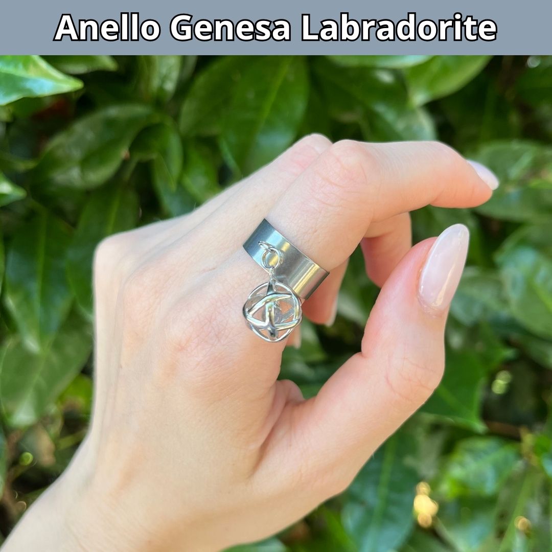 Anello ciondolo Genesa Labradorite