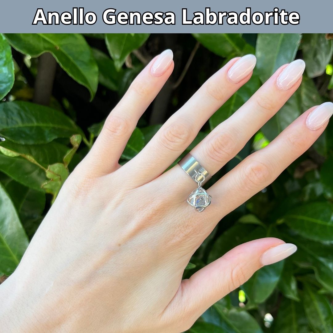 Anello ciondolo Genesa Labradorite