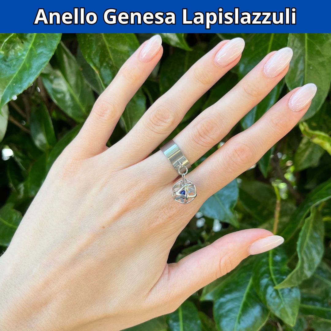 Anello ciondolo Genesa Lapislazzuli