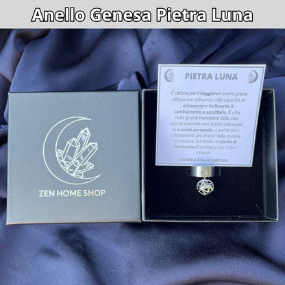 Anello ciondolo Genesa Pietra Luna