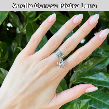 Anello ciondolo Genesa Pietra Luna