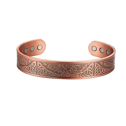 Bracciale Rigido Albero della Vita Rame Anticato