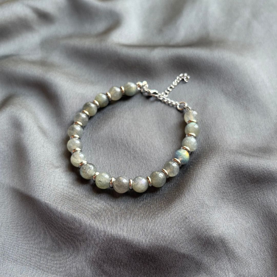 Bracciale Saturno 8mm Labradorite