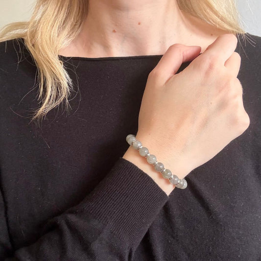 Bracciale Saturno 8mm Labradorite