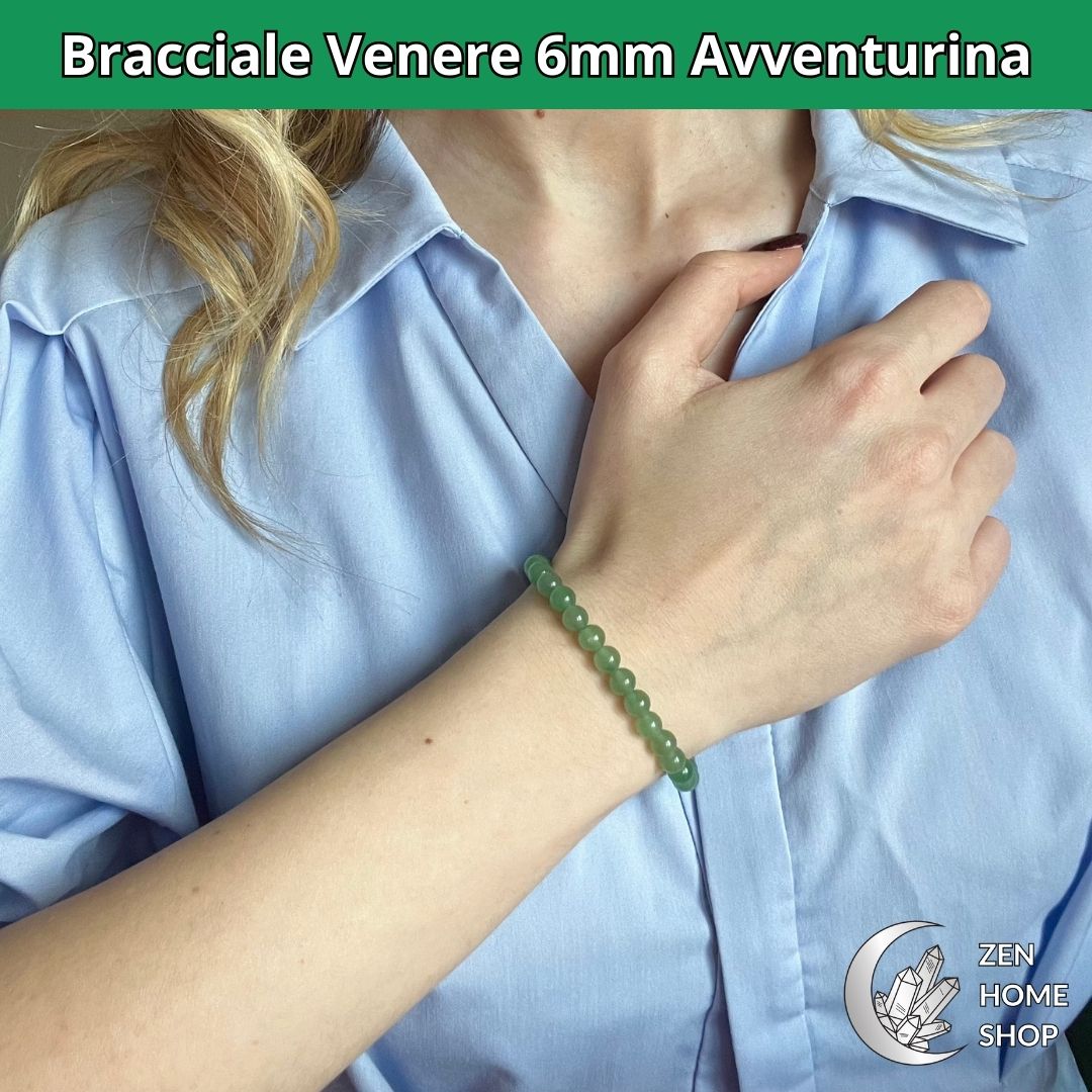 Bracciale Venere Avventurina Verde da 6 mm