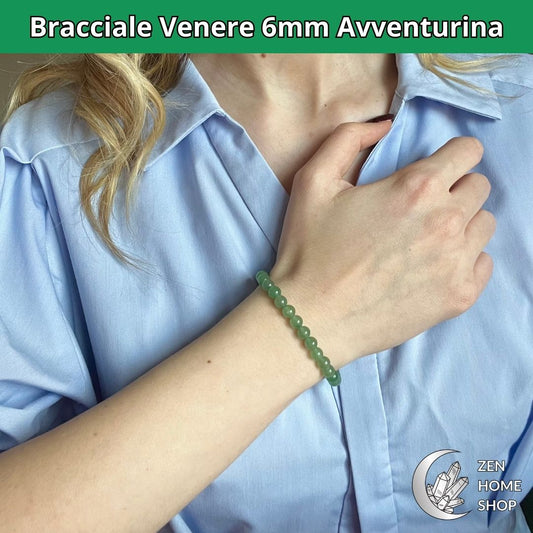 Bracciale Venere Avventurina Verde da 6 mm