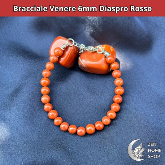 Bracciale Venere Diaspro Rosso da 6 mm