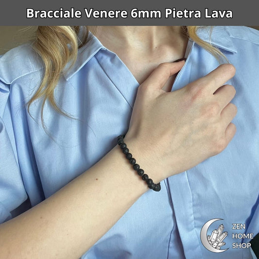 Bracciale Venere Lava da 6 mm