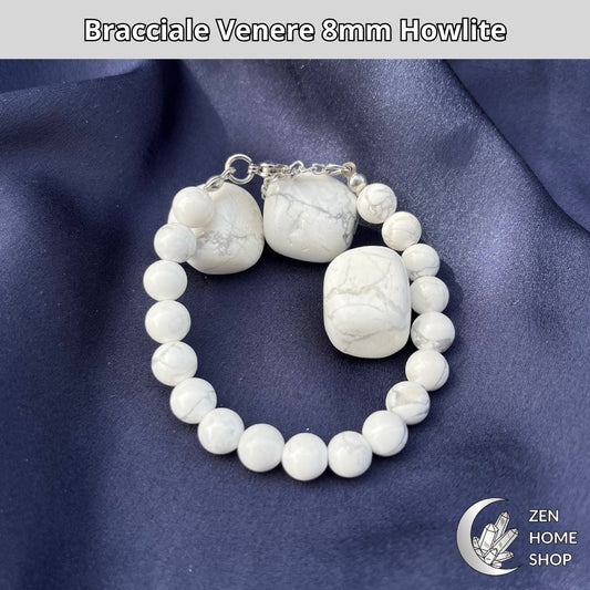 Bracciale Venere Howlite da 8mm