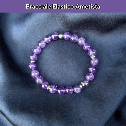 Bracciale Elastico Ametista da 8mm