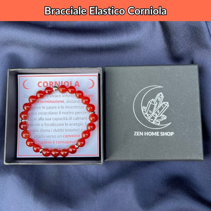 Bracciale Elastico Corniola da 8mm