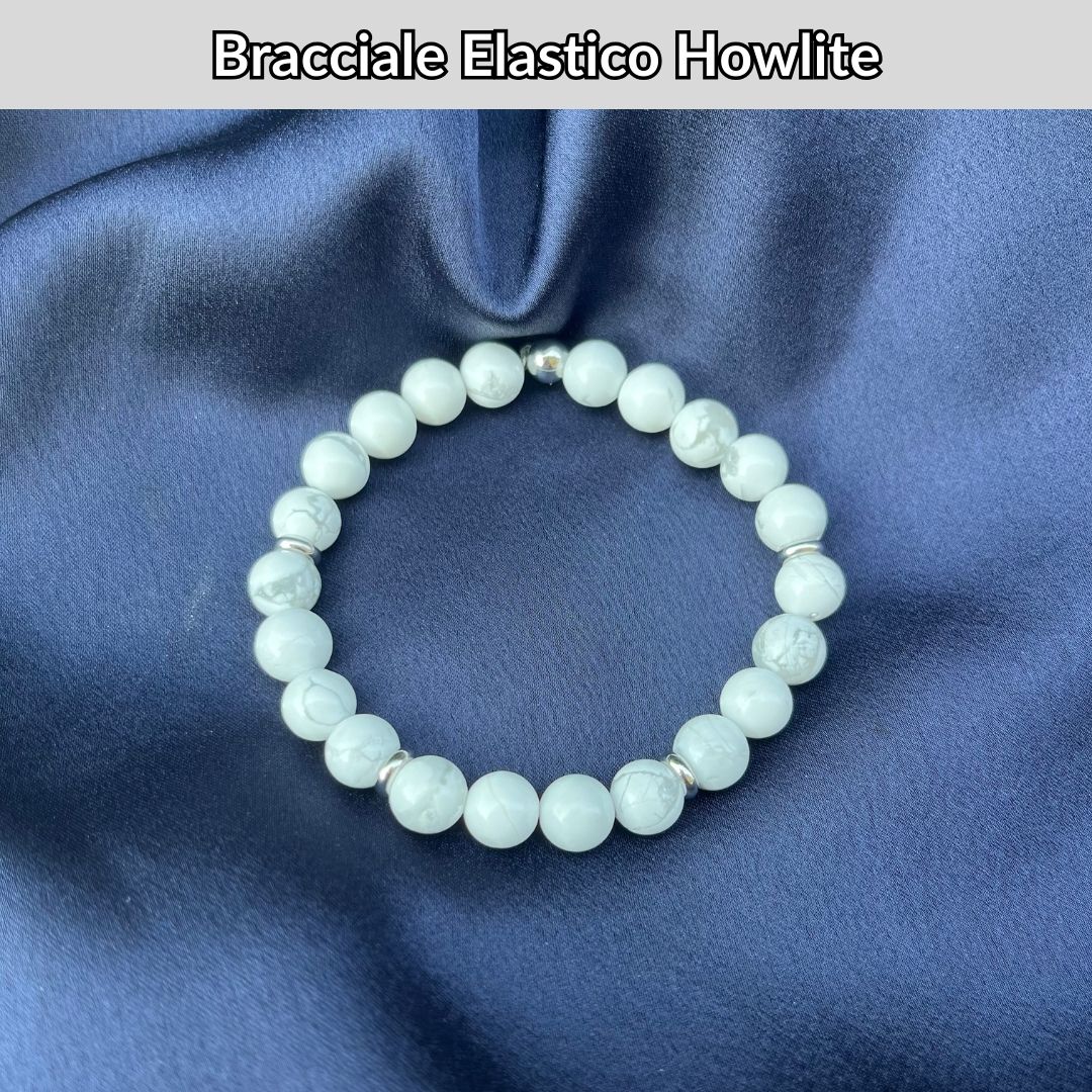 Bracciale Elastico Howlite da 8mm