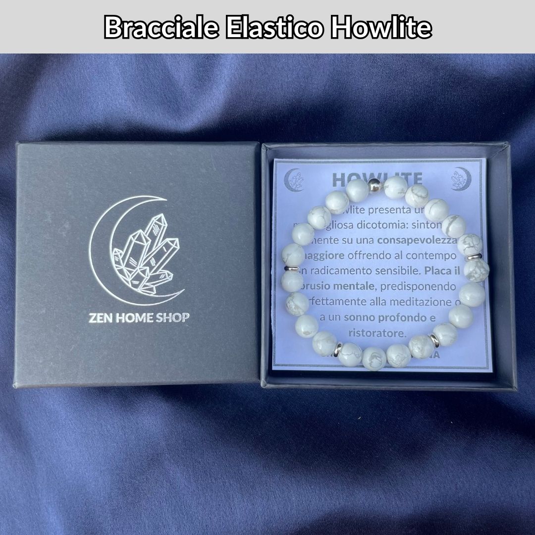 Bracciale Elastico Howlite da 8mm