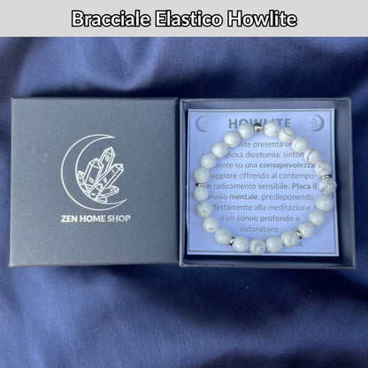 Bracciale Elastico Howlite da 8mm
